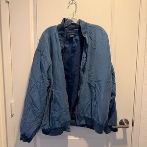 VINTAGE CAMBRIDGE CLASSICS Men’s Silk Bomber Jacket